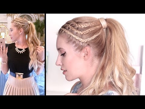 Видео: ПРИЧЁСКА: высокий хвост с плетением ★ LOOKBOOK: наряды на выход
