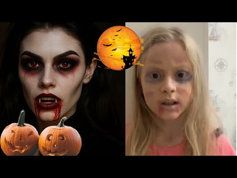 Видео: СДЕЛАЛА МАКИЯЖ НА Хэллоуин|ИЗ ПИНТЕРЕСТА🎃