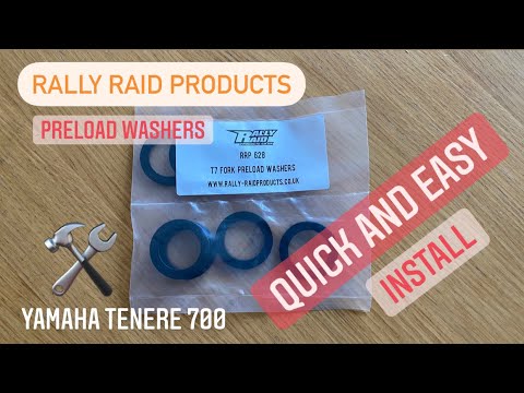 Видео: Шайбы предварительной нагрузки - Yamaha Tenere 700