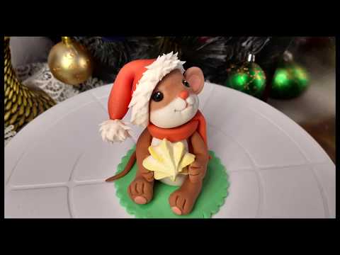 Видео: МЫШОНОК - СИМВОЛ НОВОГО ГОДА!!!  ФИГУРКИ ИЗ ДОМАШНЕЙ МАСТИКИ! /  MOUSE - NEW YEAR SYMBOL