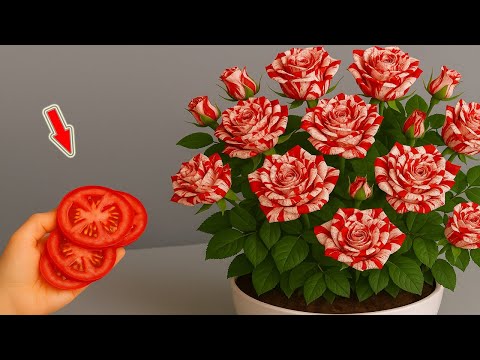Видео: Секрет размножения роз с помощью томатов! Быстро, просто и невероятно эффективно!