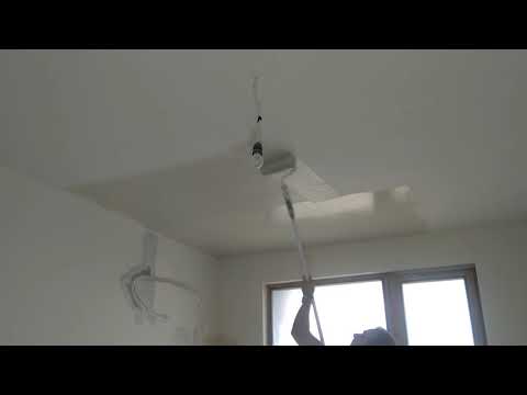 Видео: Шпакловане с нож и валяк на таван