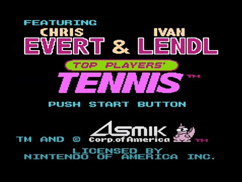 Видео: Top Players' Tennis - полный сезон (all season) на NES. Asmik Open.