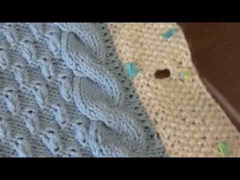 Видео: Конверт вязаный для новорожденного.