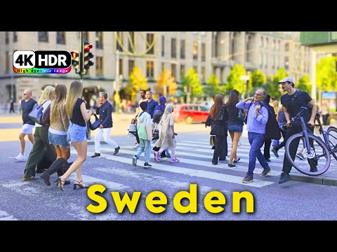 Видео: [HDR 4K] Стокгольм, Швеция 🇸🇪 | Прогулка по городу: от станции Оденплан до Дроттнинггатана |