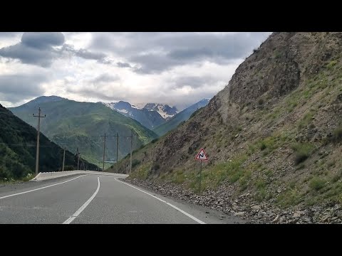 Видео: Это Кавказ. Едим от с. Хидикус в сторону Владикавказа