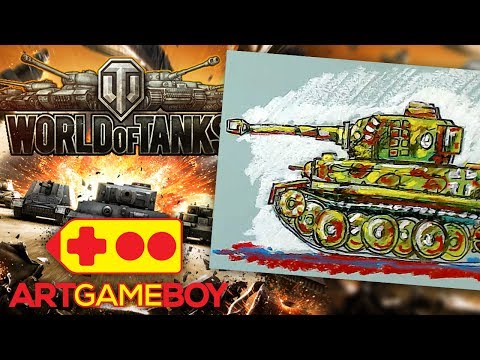 Видео: World of Tanks РИСУЕМ танк ТИГР - ART GEME BOY играем и рисуем