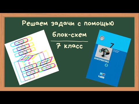 Видео: Решаем задачи в виде блок-схемы (7 класс)