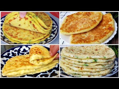 Видео: ТОП 4 РЕЦЕПТА/ САМЫХ ПОПУЛЯРНЫХ И ВКУСНЫХ ЛЕПЁШЕК НА СКОВОРОДЕ ‼ МАЛО КТО ЗНАЕТ ЭТИ РЕЦЕПТЫ