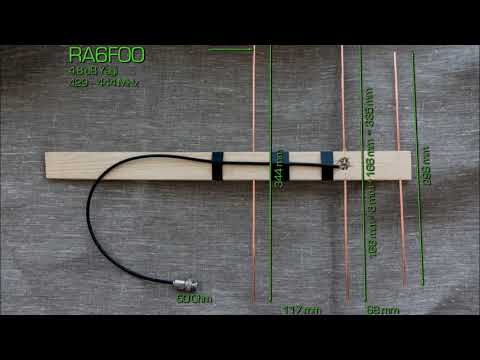 Видео: Антенны 144-430 мГц, подборка чертежей.