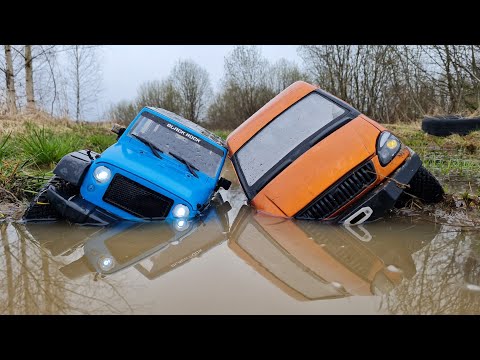 Видео: Все в шоке от груженой ГАЗЕЛИ, но JEEP Wrangler круче ... RC OFFroad 4x4 RC4WD