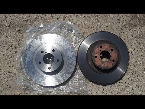 Видео: Замена передних тормозных дисков и колодок. Субару XV