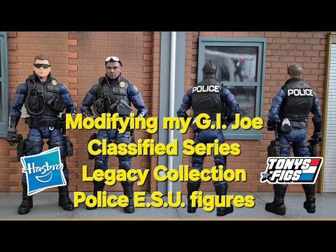Видео: Модификация моей коллекции коллекционных фигурок полиции E.S.U. из серии «G.I. Joe Classified».