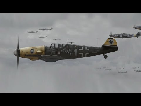 Видео: Messerschmitt-109 атакует.