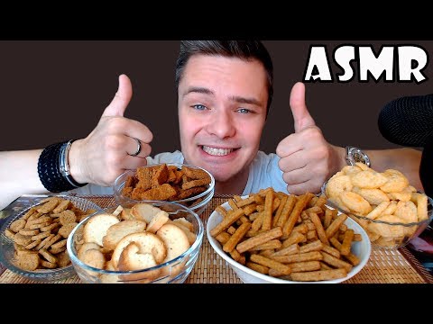 Видео: ASMR Crackers Mukbang Croutons | No Talking, Eating Show 먹방 | АСМР Сухарики Мукбанг