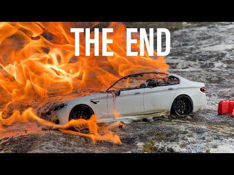 Видео: ГОРИ ГОРИ ЯСНО - BMW M5 f90, поджег машину из пластилина