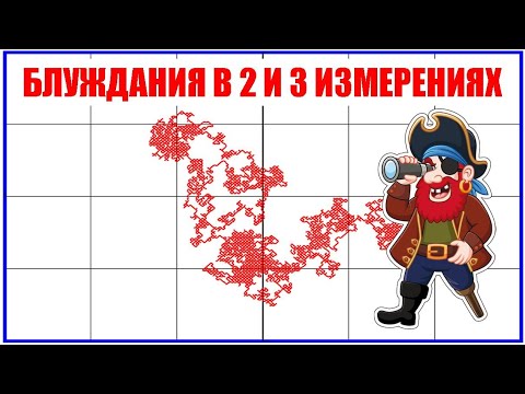 Видео: Блуждания в 2 и 3 измерениях