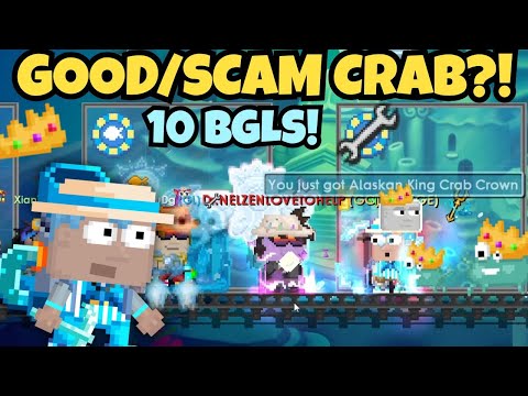 Видео: 10 БУТЫЛОК ИЗ АЛЯСКИНСКОГО КОРОЛЕВСКОГО КРАБА ГАЧА!! 🦀👑 ХОРОШИЙ КРАБ/ОБМАН? | GrowTopia