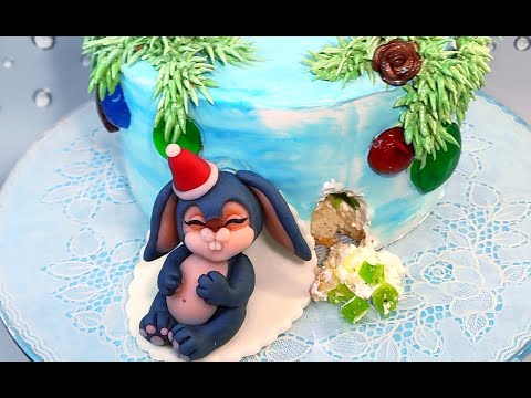 Видео: 🎄🐰НОВОГОДНИЙ ТОРТ - 2023 года! ШИШКИ из мастики! Елочные ШАРЫ из ЖЕЛЕ! ИГОЛОЧКИ из БЗК! Часть 2 - Я