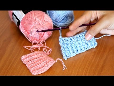 Видео: РЕЗИНКА КРЮЧКОМ. Способы вязания