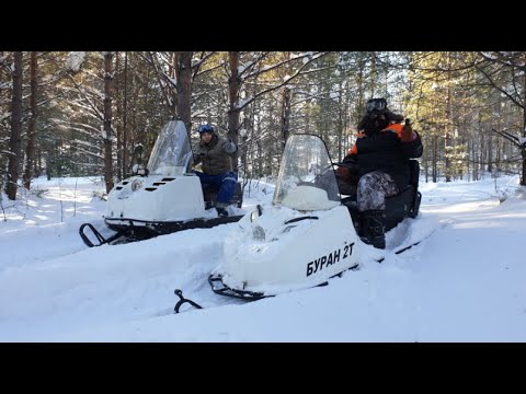 Видео: Тест драйв *Бурана* под длинные гусеницы.