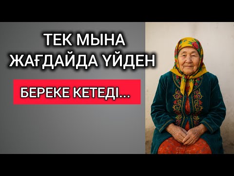 Видео: ТЕК МЫНА ЖАҒДАЙДА ҮЙДЕН БЕРЕКЕ КЕТЕДІ... Өзгеге сабақ болар терең мағыналы сөздер