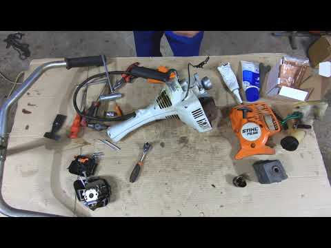 Видео: Ремонт мотокосы " Stihl FS-55 "