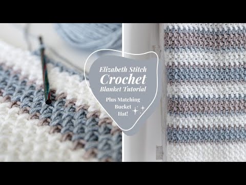 Видео: Урок вязания крючком одеяла в стиле «Элизабет Стич»