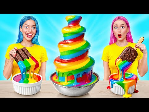 Видео: Шоколадный Фонтан Челлендж | Забавные Кухонные Лайфхаки от Super Hyper DO