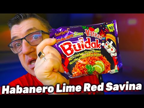 Видео: Рамен Samyang Buldak Habanero Lime с домашним Хабонеро Ред Савина
