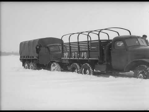 Видео: Коренное улучшение проходимости трехосных автомобилей ЗИС, 1955