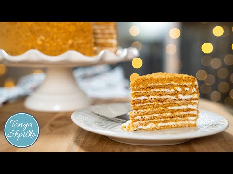 Видео: Король Новогодних Тортов -  нежнейший МЕДОВИК с Карамелью | "Medovik" - incredible honey Cake