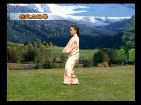 Видео: Тайцзицюань. 48 форм. Китайский язык