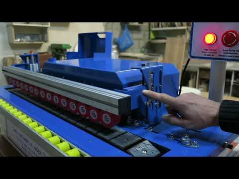 Видео: Полувтоматический кромкооблицовочный станок Wood Fung MY06D  ч. 2 Тест перед настройкой