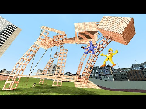 Видео: Экстремальное выживание в падающем деревянном доме GMOD Sandbox Гаррис Мод ► Garry's Mod