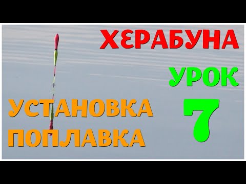 Видео: Установка поплавка. Урок 7. Школа Херабуны. Огрузка 2 крючка на дне. Практика.