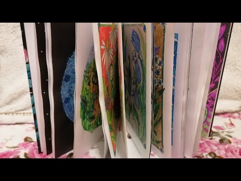 Видео: Законченная раскраска Марии Тролле Цветочная магия