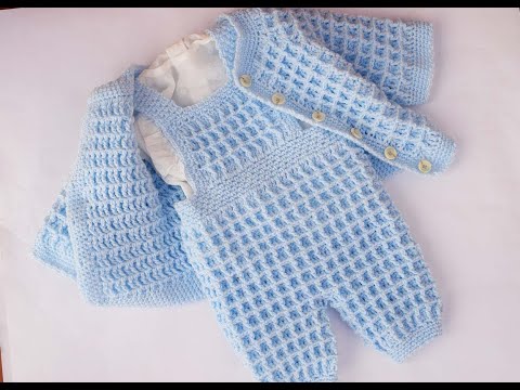 Видео: Детские комбинезоны крючком