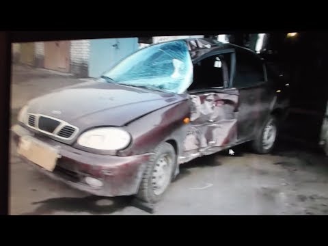 Видео: Деу  Ланос . Тяжелый  боковой удар . Часть 1.  Кузовной ремонт  Рихтовка  1