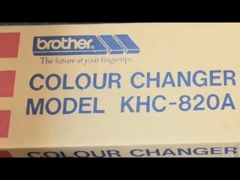 Видео: Как настроить и использовать Brother KHC-820A — одноплатформенный цветной чейнджер