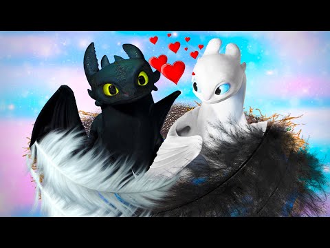 Видео: Беззубик построил гнездо для Дневной Фурии. Как приручить Дракона 3. Часть 1. Анимация.