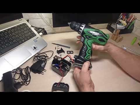 Видео: Оригинальная переделка шуруповёрта HITACHI DS 12DVF3 на литий. Часть 2.