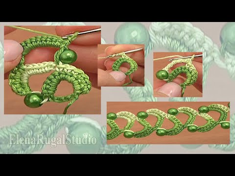 Видео: Узкая ленточка с бусинками Урок 20