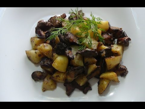 Видео: ЖАРЕННАЯ КАРТОШКА С МАСЛЯТАМИ.  Вкус далёкого детства, когда деревья были большими...