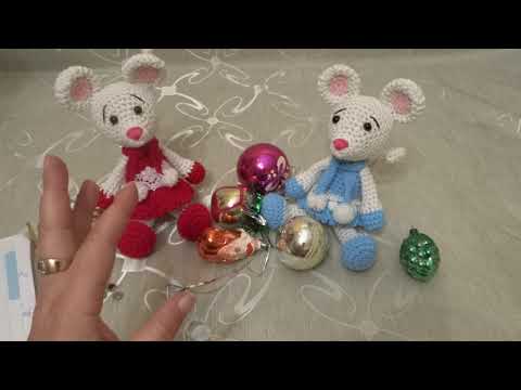 Видео: ВЯЗАНЫЙ СИМВОЛ 2020 ГОДА! МК Мышка Снегурочка! Часть 1.