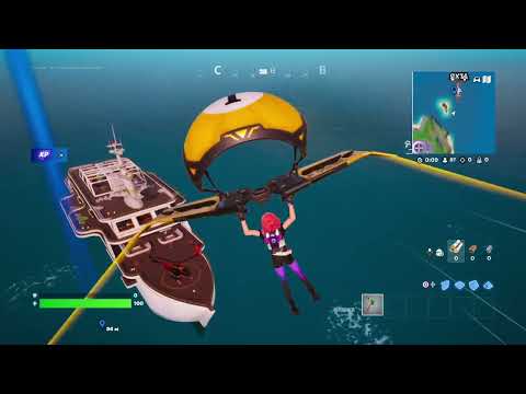 Видео: Фортнайт: Как победить Мяудаса на яхте | Fortnite: Midas Meowdas Boss Fight