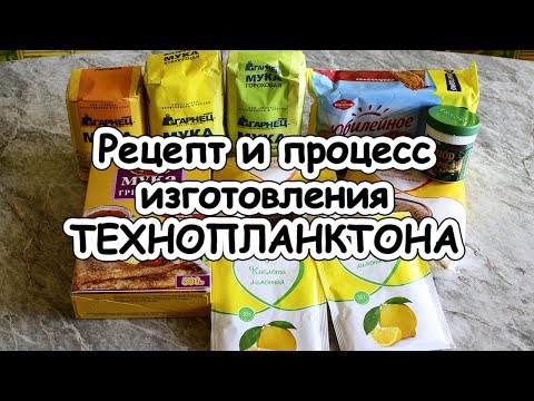 Видео: Рецепт и процесс изготовления технопланктона. Самодельный технопланктон в домашних условиях.