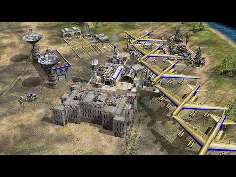 Видео: USA Supreme + AURORA NUKE против 7 китайских танков - Command & Conquer Generals Apocalyptic
