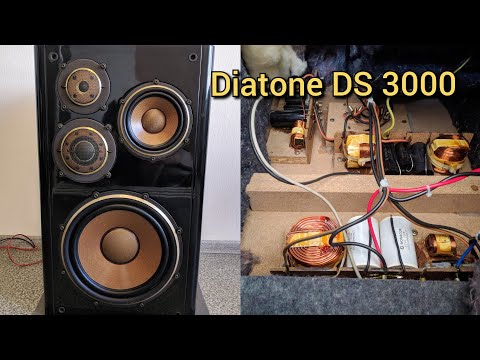 Видео: Ремонт акустики динамиков Diatone DS 3000 замена подвесов, модернизация фильтра кросовера обзор