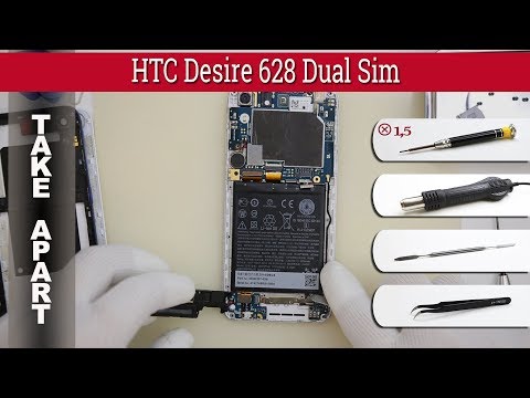 Видео: Как разобрать 📱 HTC Desire 628 Dual Sim Разборка и ремонт